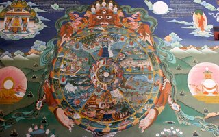 The wheel of life Buddhism Bhavachakra