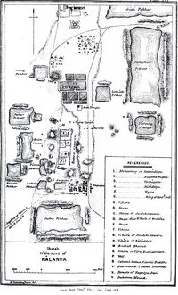 440px Map of Nalanda by Alexander Cunningham 1861 62