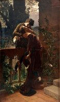 Julius Kronberg, Romeo and Julliet on the balcony.jpg