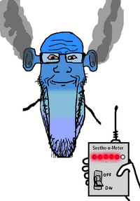 Seething blue wojak