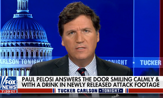 Tucker 27 jan 2023 says Pelosi smiling calmly Tucker 27 jan 2023 says Pelosi smiling calmly