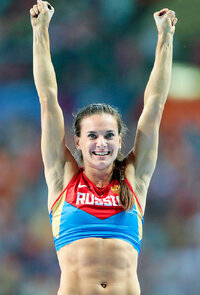Yelena Isinbayeva by Augustas Didzgalvis